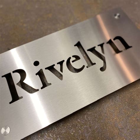 metal house name signs|stainless steel house name signs.